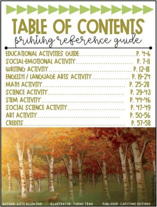 Education guide table of contents